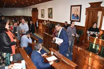 Imágenes del Pleno ordinario de diciembre del Ayuntamiento de Telde (Foto Francisco Javier Santana)